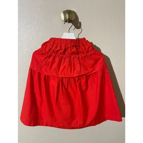 Zara Red Girls' Tiered Skirt