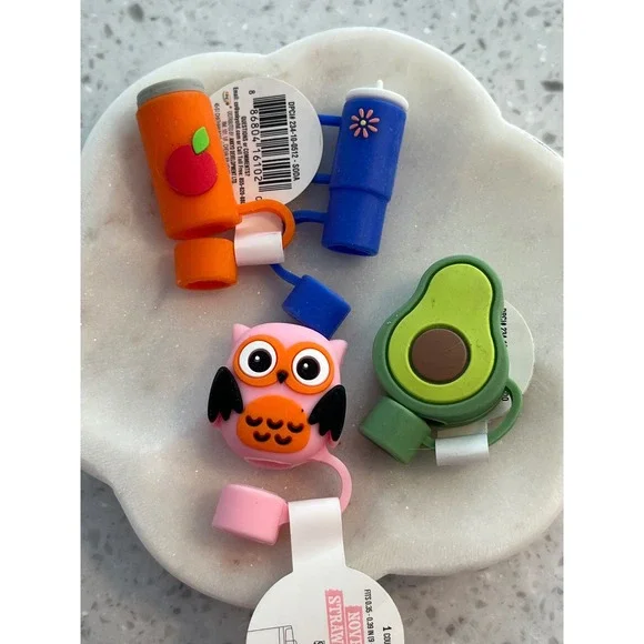 Set‎ of Four Target Bulleye's Playground Straw Toppers