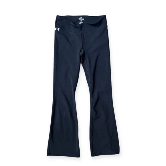 Under Armour Youth Girls Black Flare Athletic Pants Size M