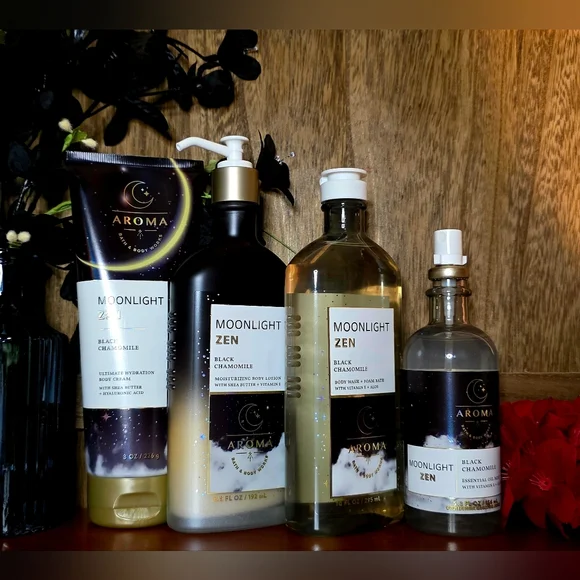 B&BW Moonlight Zen Black Chamomile 4-Pc Bodycare Set
