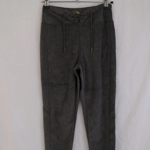Mia Joy | Dark Grey Velour Lounge Pants Lace Up Waist | 12 New