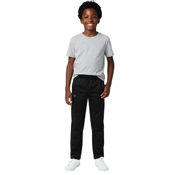 Under Armour Boys Black Fleece Joggers Loose Fit Athletic Pants Youth Large YL