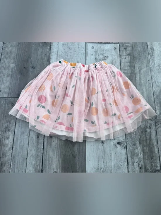 Hanna Andersson 110 5 BalletcoreTulle Tutu Pink Fruits Skirt