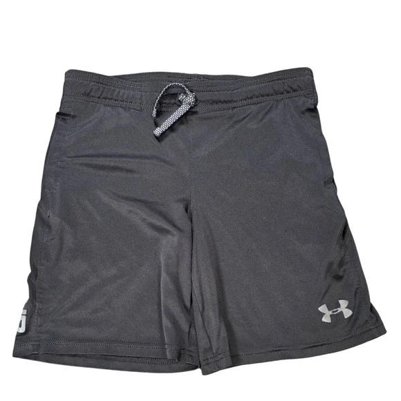 Under Armour HeatGear‎ Athletic Shorts Boy's Size YSM Black Loose Fit