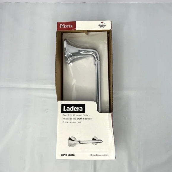 Pfister Ladera Polished‎ Chrome Toilet Paper Holder BPH-LROC New Open Arm Design