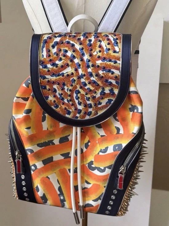 Unisex Christian Louboutin x Otis Hope Carey   Limited edition funky backpack