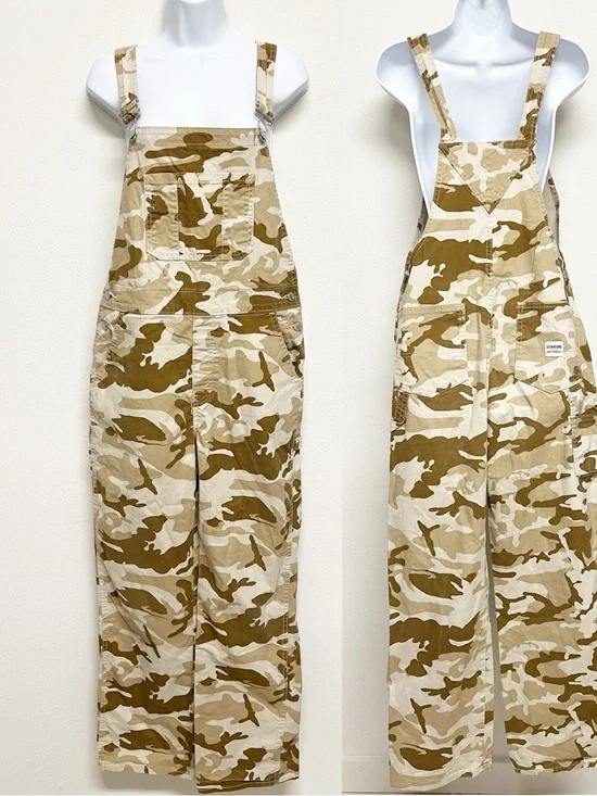 Signature by Levis Big Boys Tan Desert Utility Camo Pant Cargo Overalls Size XXL