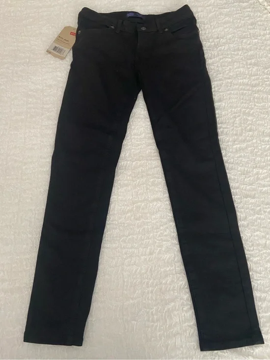 NWT LEVIS BLACK KNIT GIRLS JEANS