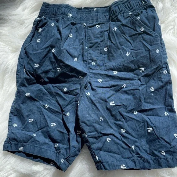 Boys Navy shorts with dinosaur