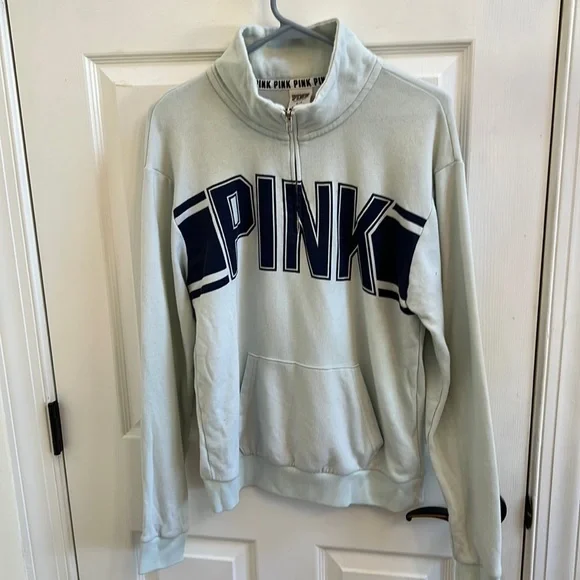 PINK Victoria’s Secret 1/4 Zip Sweatshirt Small