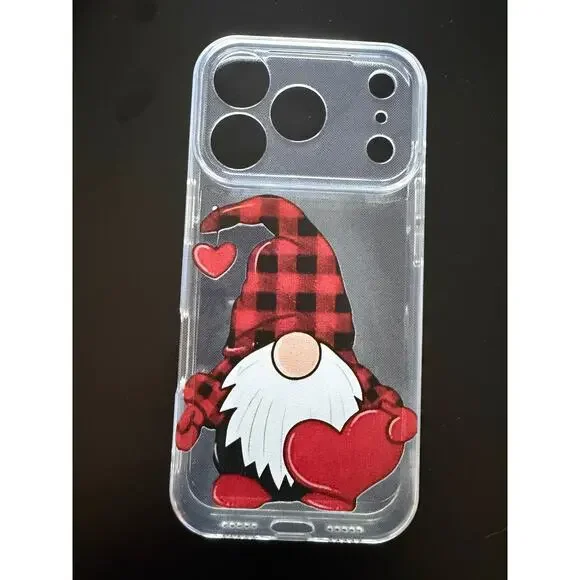 New iPhone 17 pro case - valentine's gnome heart
