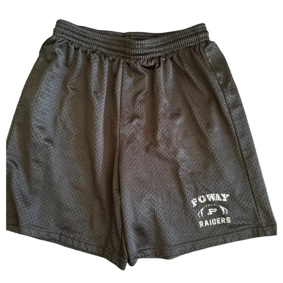A4 Mesh Shorts Youth Large Black Excellent Athletic Gym Basketball Activewear