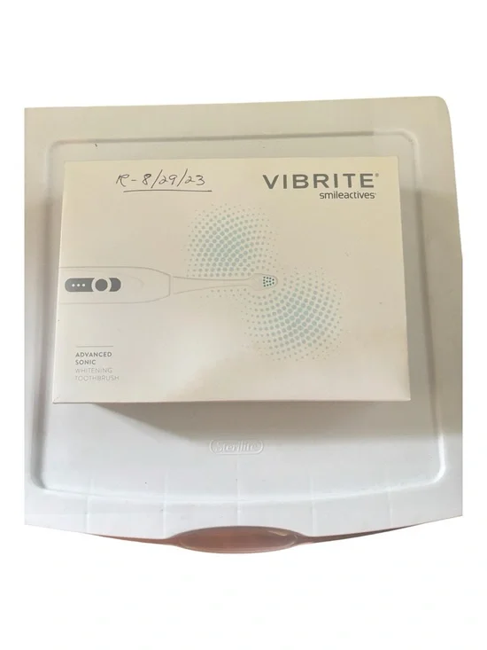 Vibrite Advanced Sonic Whitening Toothbrush — White NIB