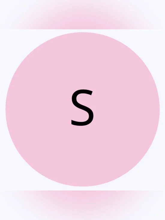 50 STICKERS - 2” ROUND - CLOTHING SIZE LABELS - SMALL - ‘S’ - PINK