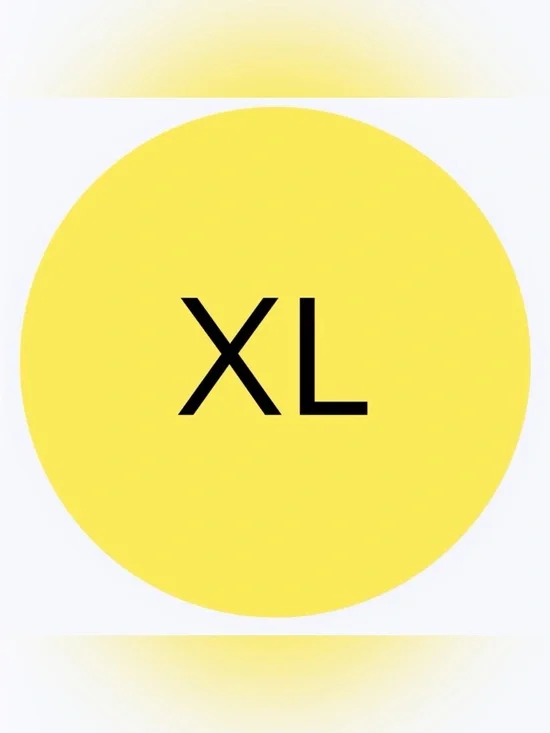 50 SHIPPING STICKERS - 2” ROUND - SIZE EXTRA LARGE “XL” - CLOTHING LABELS