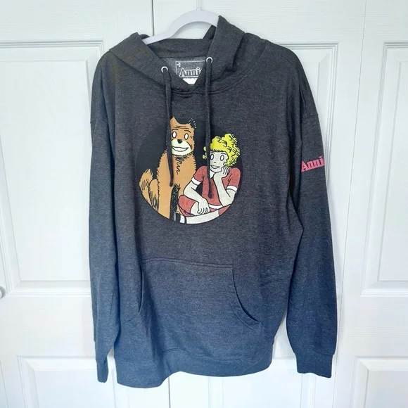 2023 Creative Goods x Little Orphan Annie Gray Graphic Hoodie XL