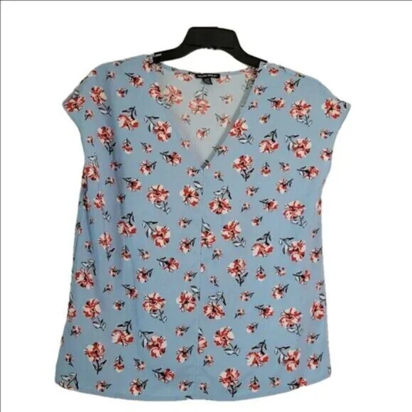Hilary Radley Blouse dainty Prairie Floral Med. Chic cottage flowy classic EUC