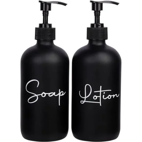 Hand Soap Dispenser & Liquid Dish Soap Bottles, Bathroom, Kitchen Decor