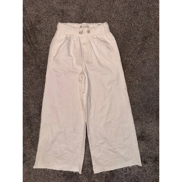 Zara Youth Girls White Pants‎