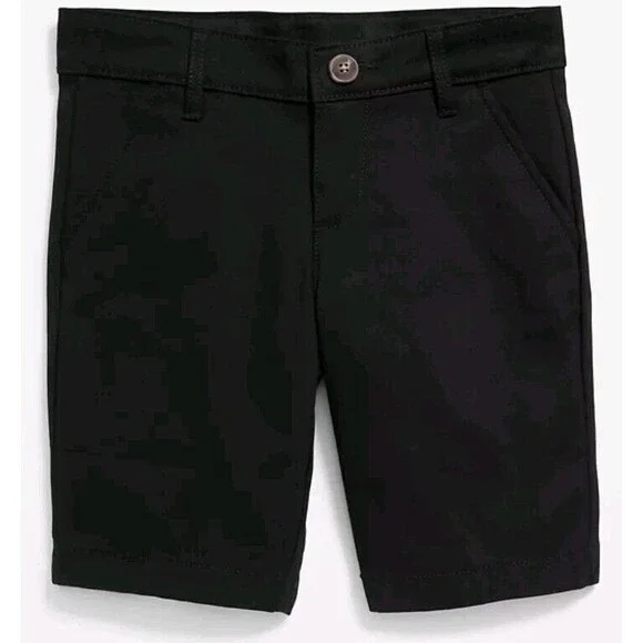 NWT Girls Old Navy Uniform Twill Bermuda Shorts Size 7 Black