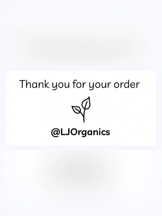 50 CUSTOM STICKERS - 2” x 1” - THANK YOU FOR YOUR ORDER - WITH YOUR CLOSET NAME