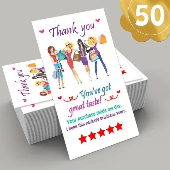 ♥️ 5x25 / 50 Thank You Cards