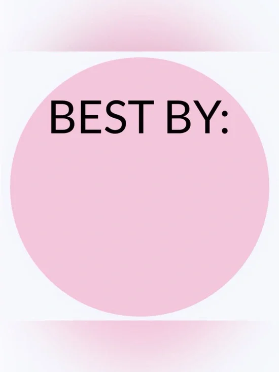 50 STICKERS - 2” ROUND - ‘BEST BY:’ LABELS TO FILL IN & INPUT EXPIRATION DATES