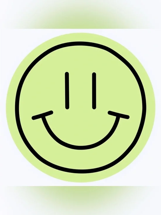 50 STICKERS - 2” ROUND‎ - SMILEY