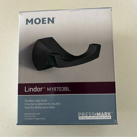 Moen Lindor Collection Double Robe Hook