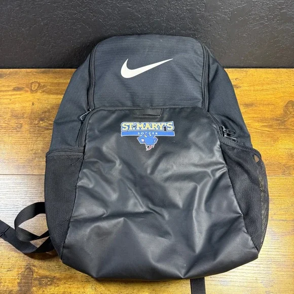 Nike Academy Team St. Mary's Soccer Black Polyester Backpack OS