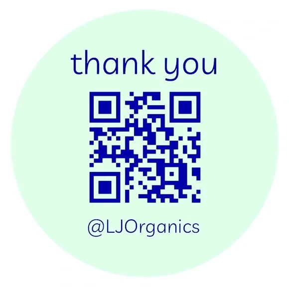 30 CUSTOM STICKERS - 2” ROUND - THANK YOU - W/ YOUR QR CODE & CLOSET NAME