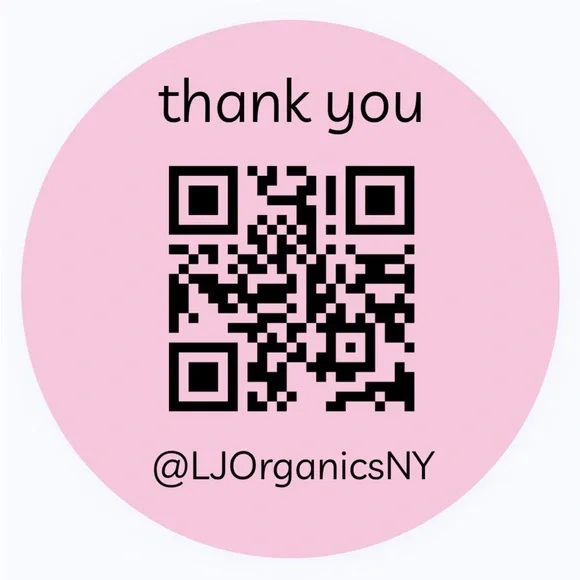 30 CUSTOM STICKERS - 2” ROUND - THANK YOU - W/ YOUR QR CODE & CLOSET NAME