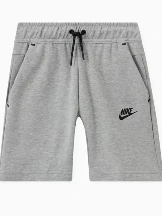 Nike Tech DK Grey Heather Boys Shorts Size 5 New With Tags