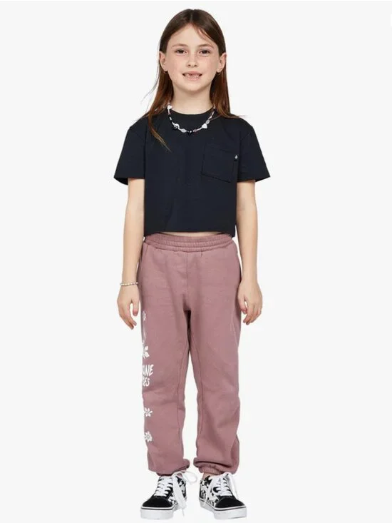 Volcom Girls Truly Stoked Fleece Jogger Pants Mauve Purple Sweatpants EUC