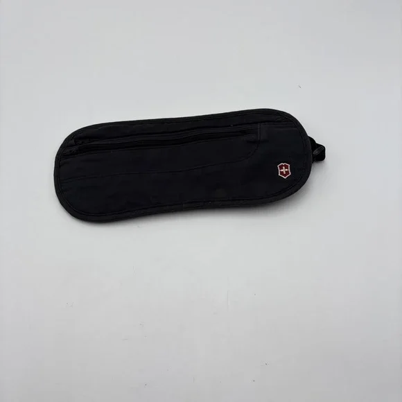 Victorinox Fanny‎ Pack Black Adjustable Belt Nylon Three Zippered Compartments