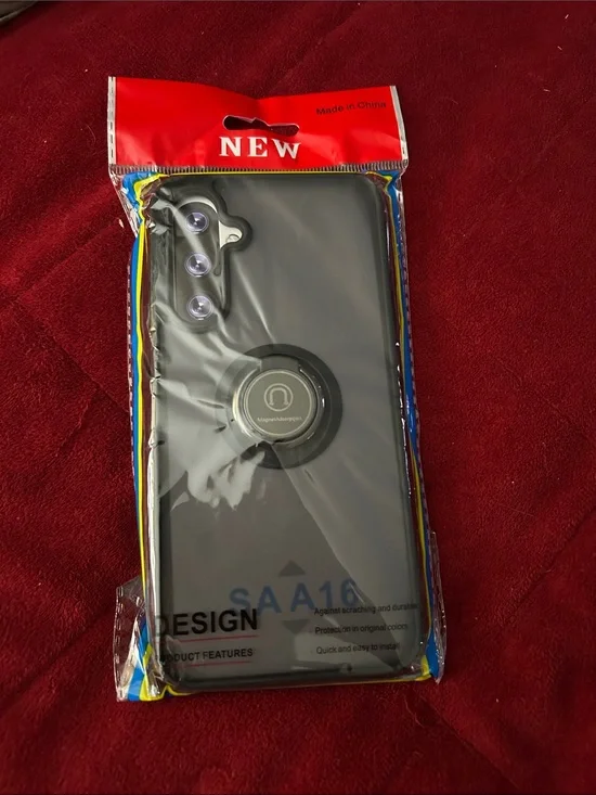 12 New Black Phone Cases with Ring stand SAA16