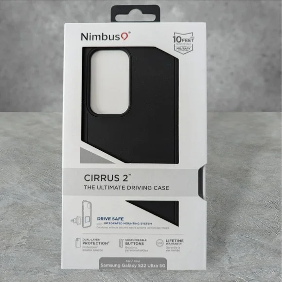 G7. Nimbus9 Cirrus 2 Case for Samsung Galaxy S22 Ultra 5G Black‎ See Description