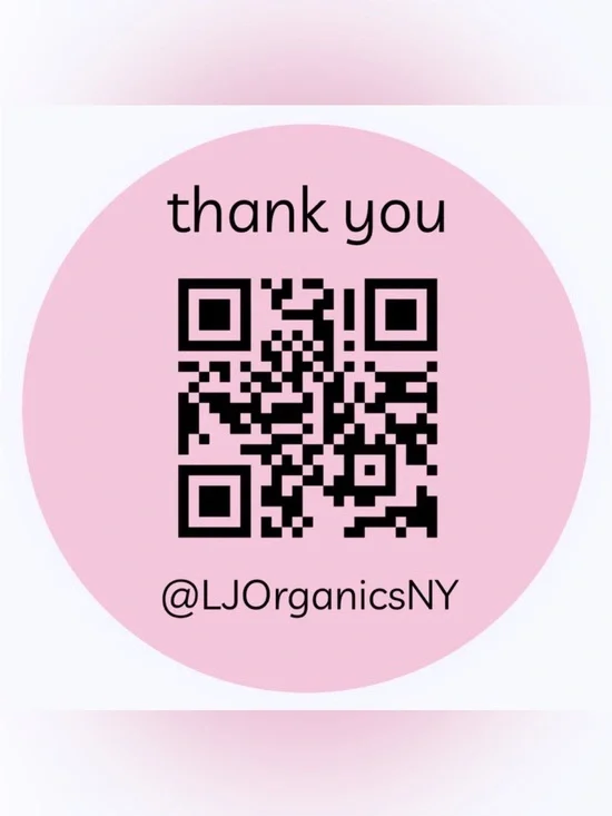 50 CUSTOM STICKERS - 2” ROUND - THANK YOU - W/ YOUR QR CODE & CLOSET NAME - PINK
