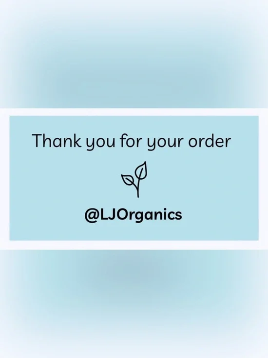 50 CUSTOM STICKERS - 2” x 1” - ‘THANK YOU FOR YOUR ORDER’ - W/ YOUR CLOSET NAME
