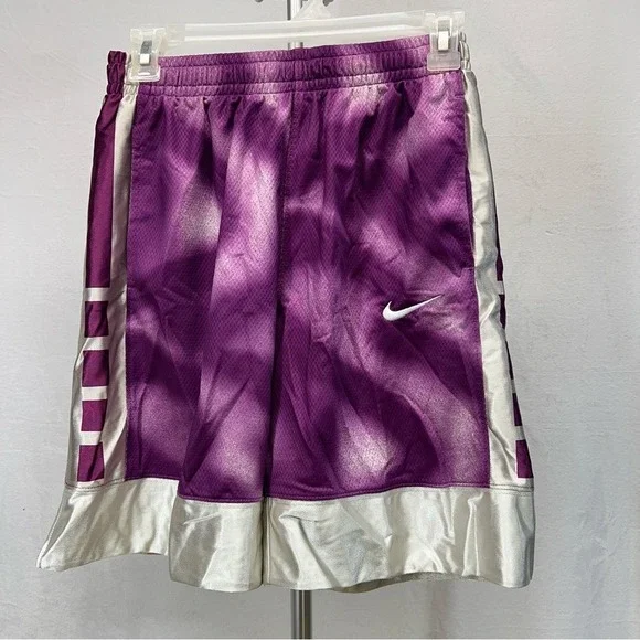 Nike Kid's Purple and Silver Athletic Shorts‎ large
