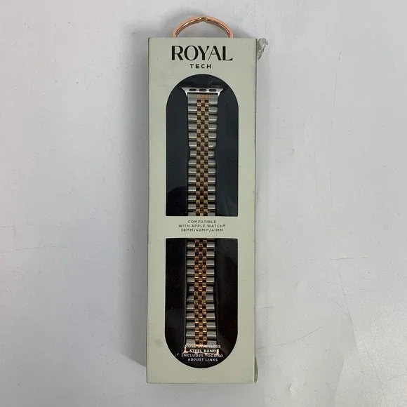 Royal Tech Apple Watch Band 38/40/41mm‎ Rose Gold Stainless Steel Tool
