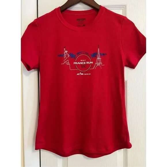 Rare 2017 NYRR France Run 8K Shirt | New Balance | Discontinued Race