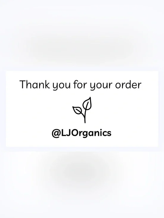 50 CUSTOM STICKERS - 2” x 1” - ‘THANK YOU FOR YOUR ORDER’ - W/ YOUR CLOSET NAME