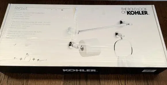 Kohler Terzet 3-piece Bath Accessory Set Polished Chrome Finish