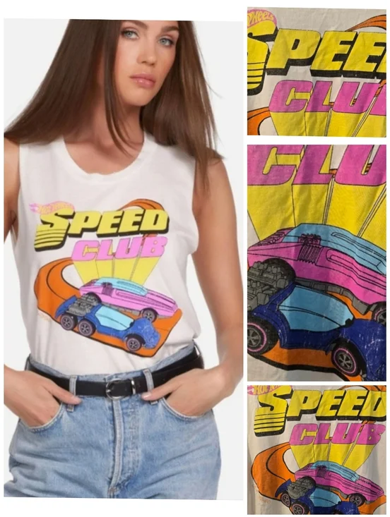 Lauren Moshi Kel Hot Wheels Speed Club tank top