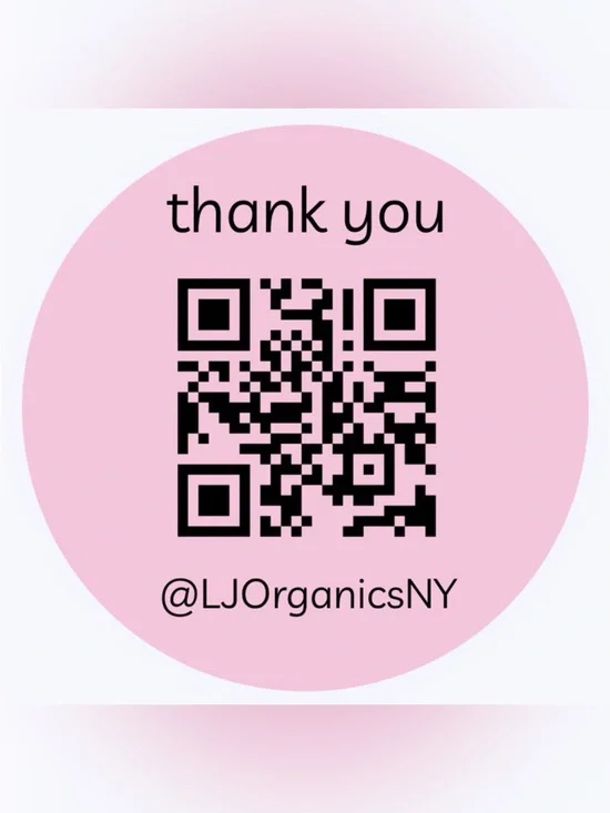 50 CUSTOM STICKERS - 2” ROUND - THANK YOU - W/ YOUR QR CODE & CLOSET NAME