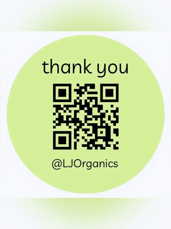50 CUSTOM STICKERS - 2” ROUND - ‘THANK YOU’ - W/ YOUR QR CODE & CLOSET NAME