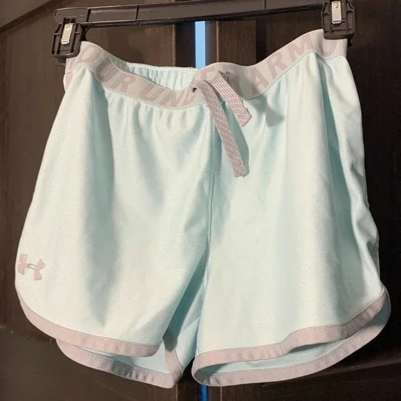 Under Armour heat gear loose teal/gray shorts