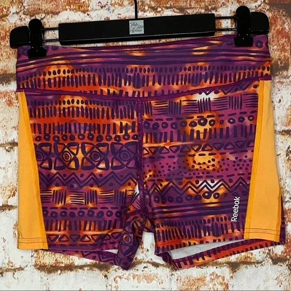 Reebok Compression Shorts Girls Youth Size Large 12/14 Multicolored Gymnastics