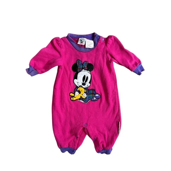 Vintage Disney Mickey & Co‎ Minnie Mouse Romper Jumpsuit 3-6M